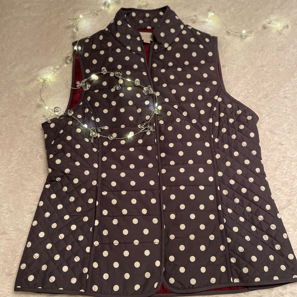 Talbot Polk-a-dot vest. Size SP but fits and extra small/small better.